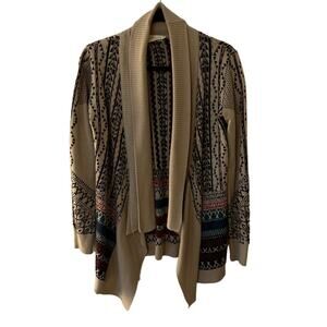 Urban Outfitters Aztec Open Front Cardigan